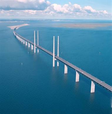 Oresund Bridge, Denmark to Sweden