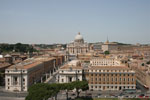 St Peter's from San Angelo, Rome, Italy